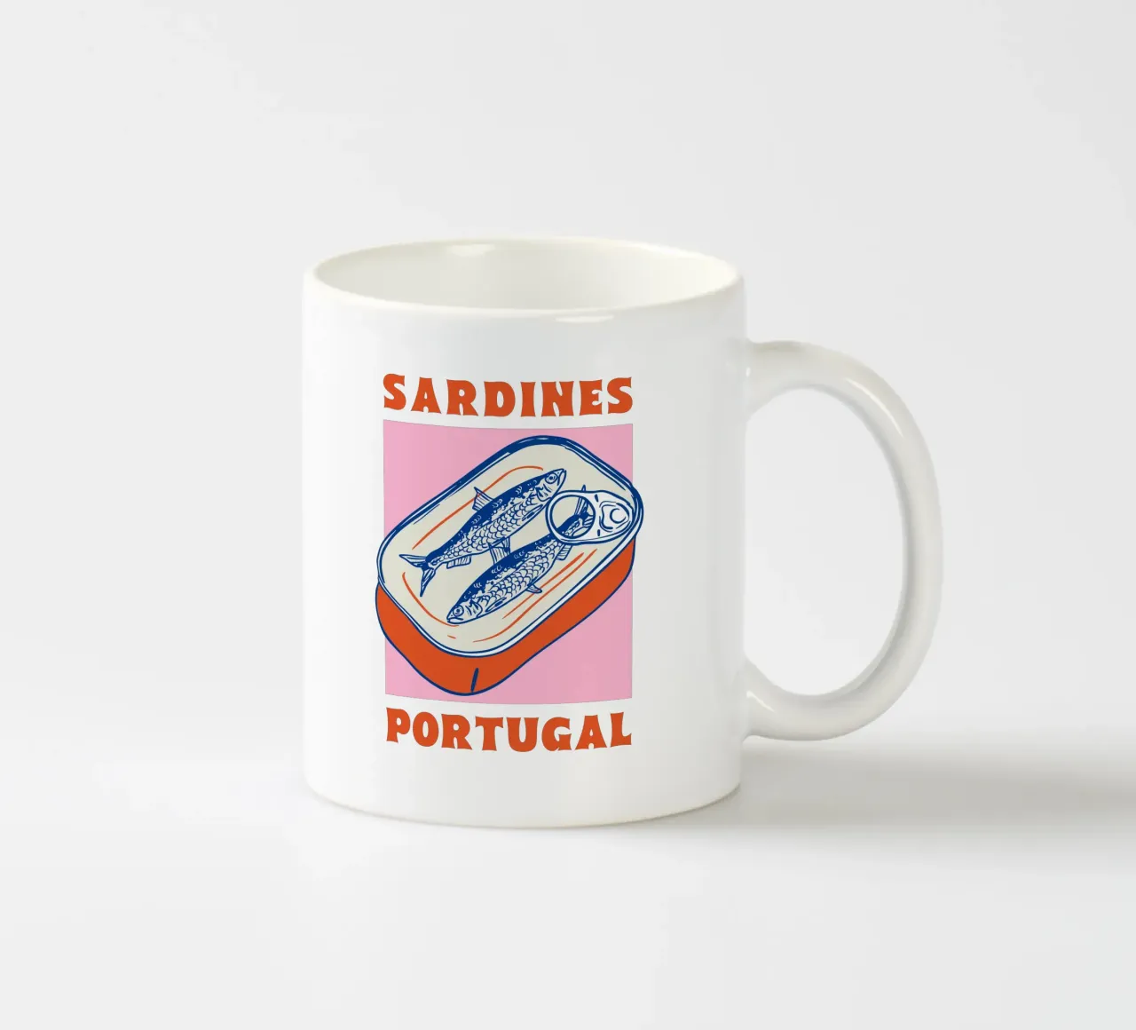 Sardine in scatola retrò - Arte alimentare in Portogallo tazza in ceramica da EDMPROJECT