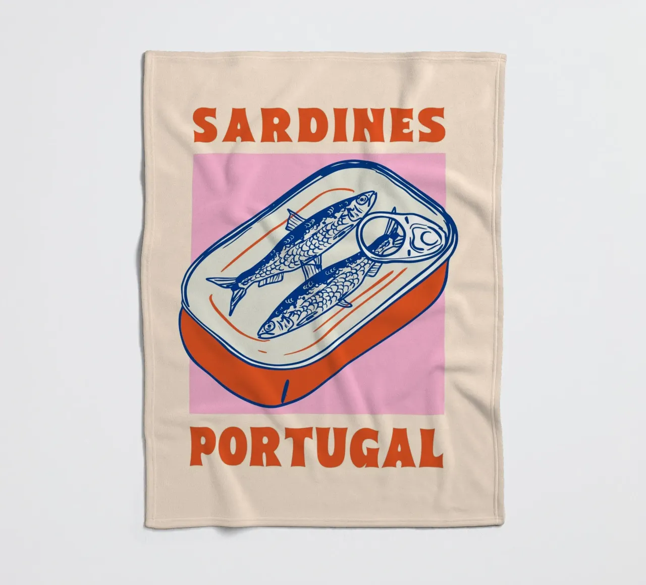 Sardine in scatola retrò - Arte alimentare in Portogallo coperta in pile da EDMPROJECT