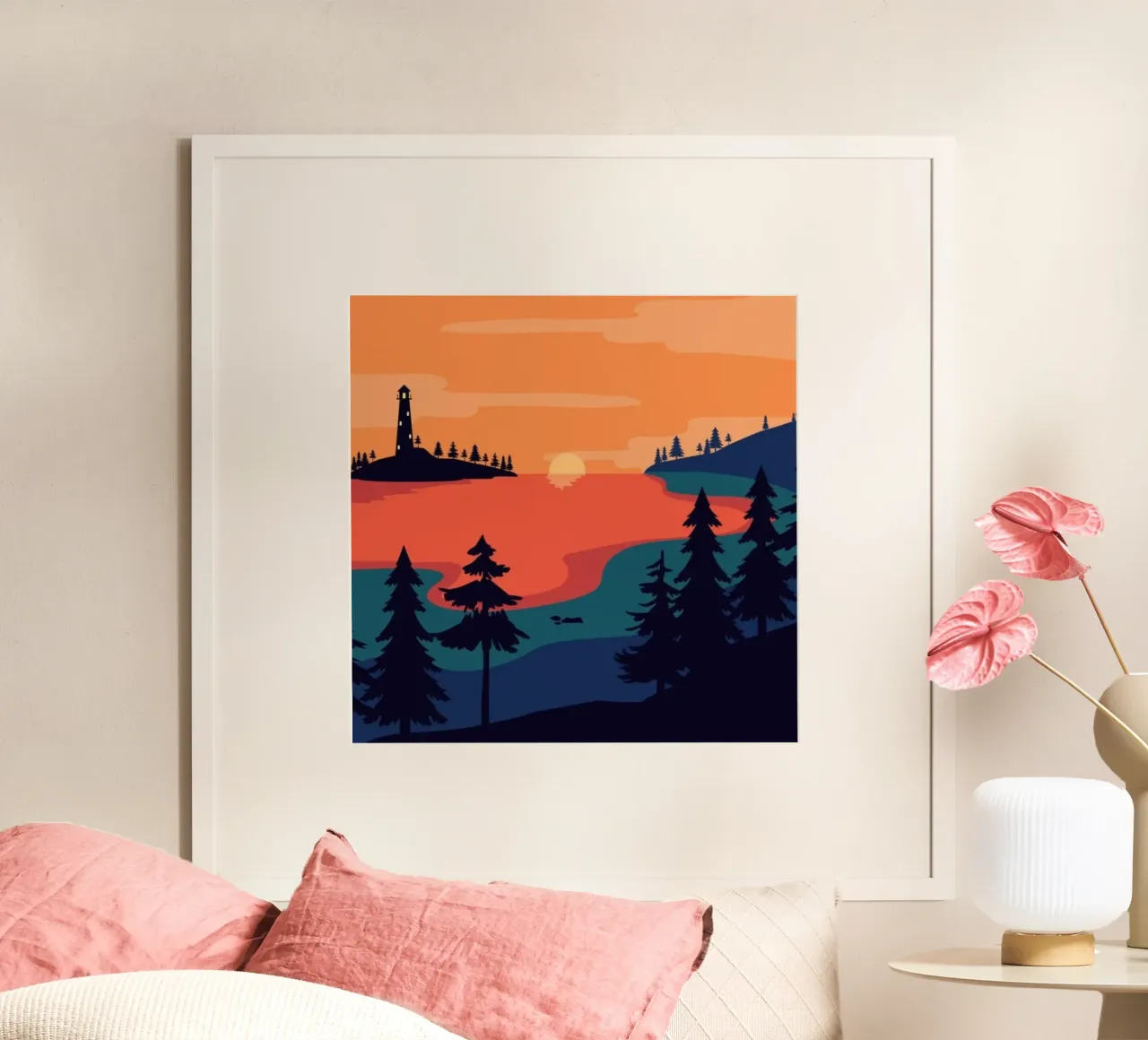 calm water evergreen poster da Histrol