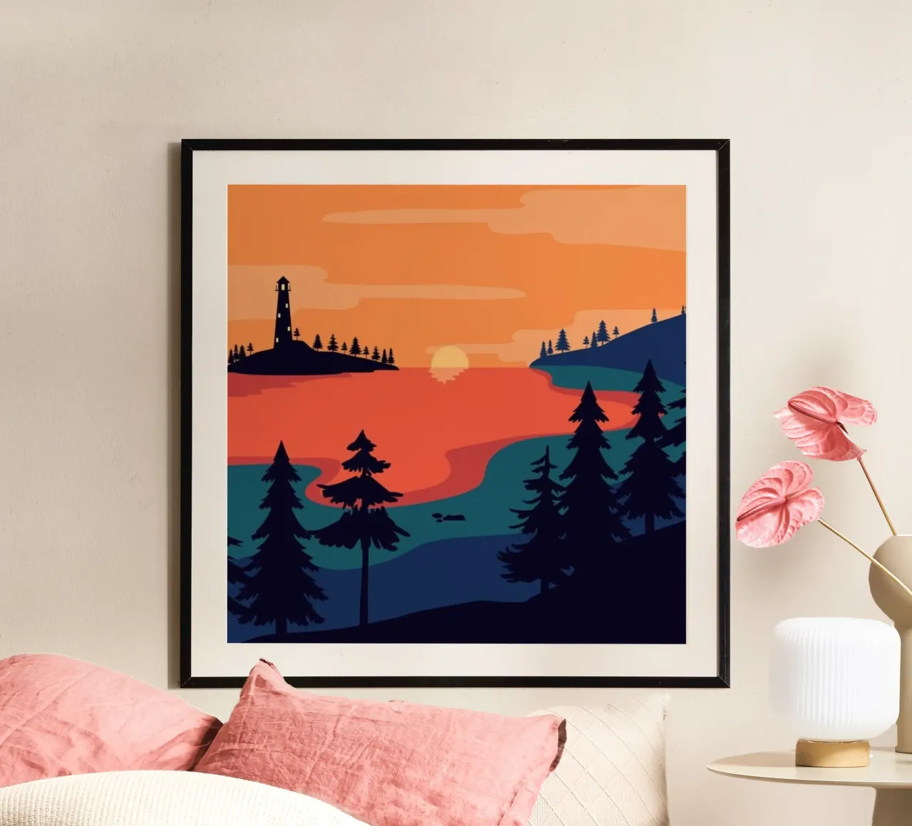 calm water evergreen poster da Histrol