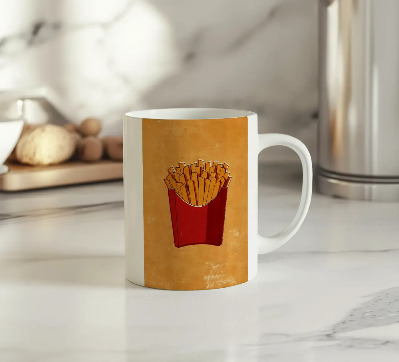 Patatine fritte tazza in ceramica da Matlock Studio