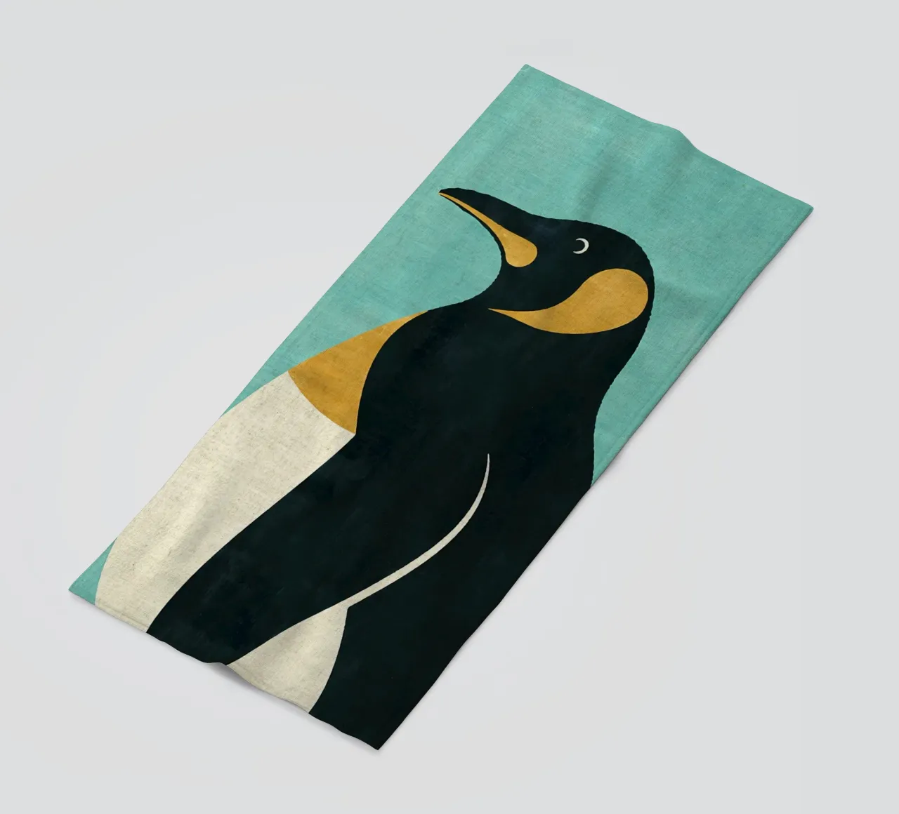 Pinguino imperatore telo mare da Matlock Studio