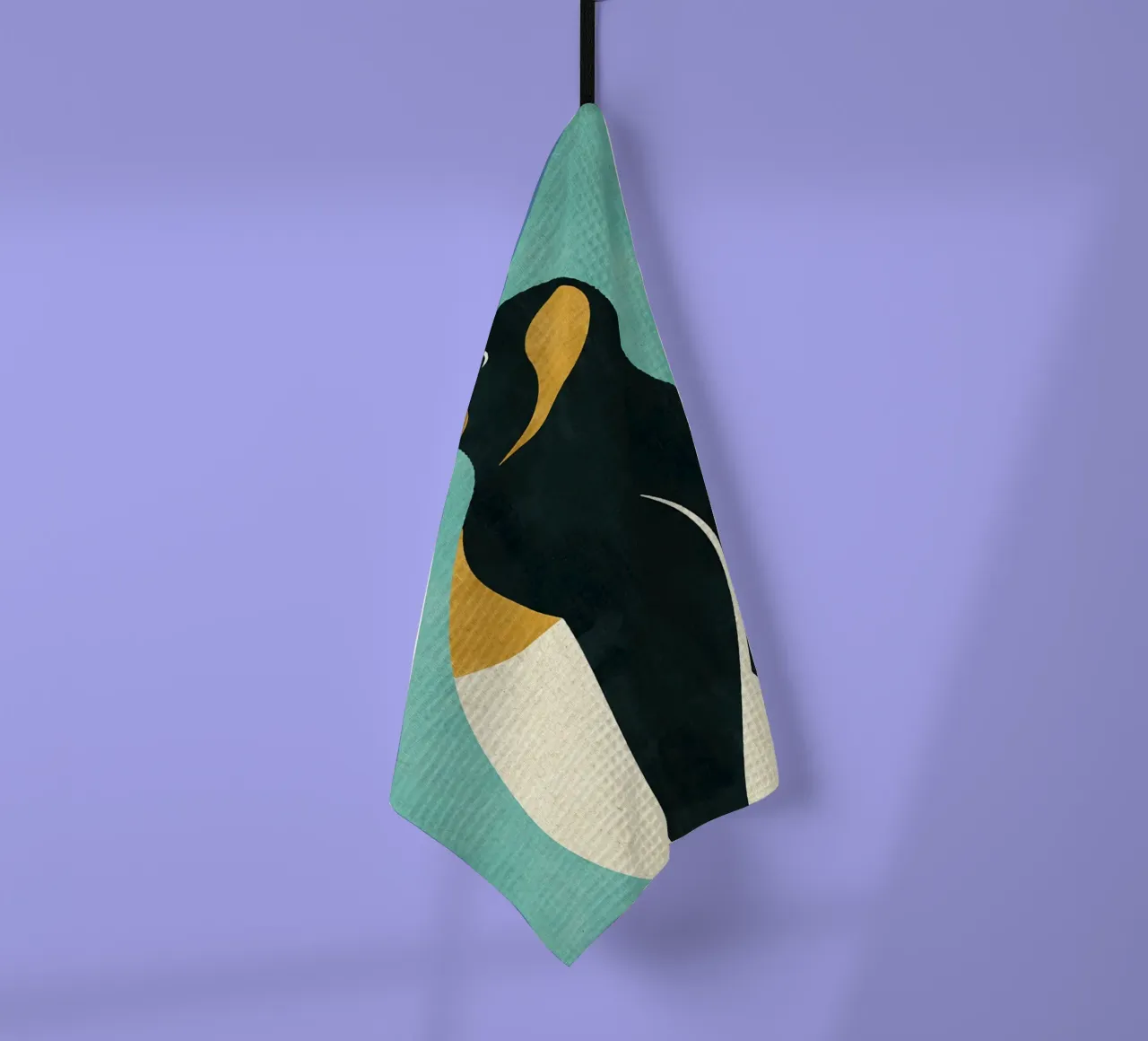 Pinguino imperatore canovaccio da cucina da Matlock Studio