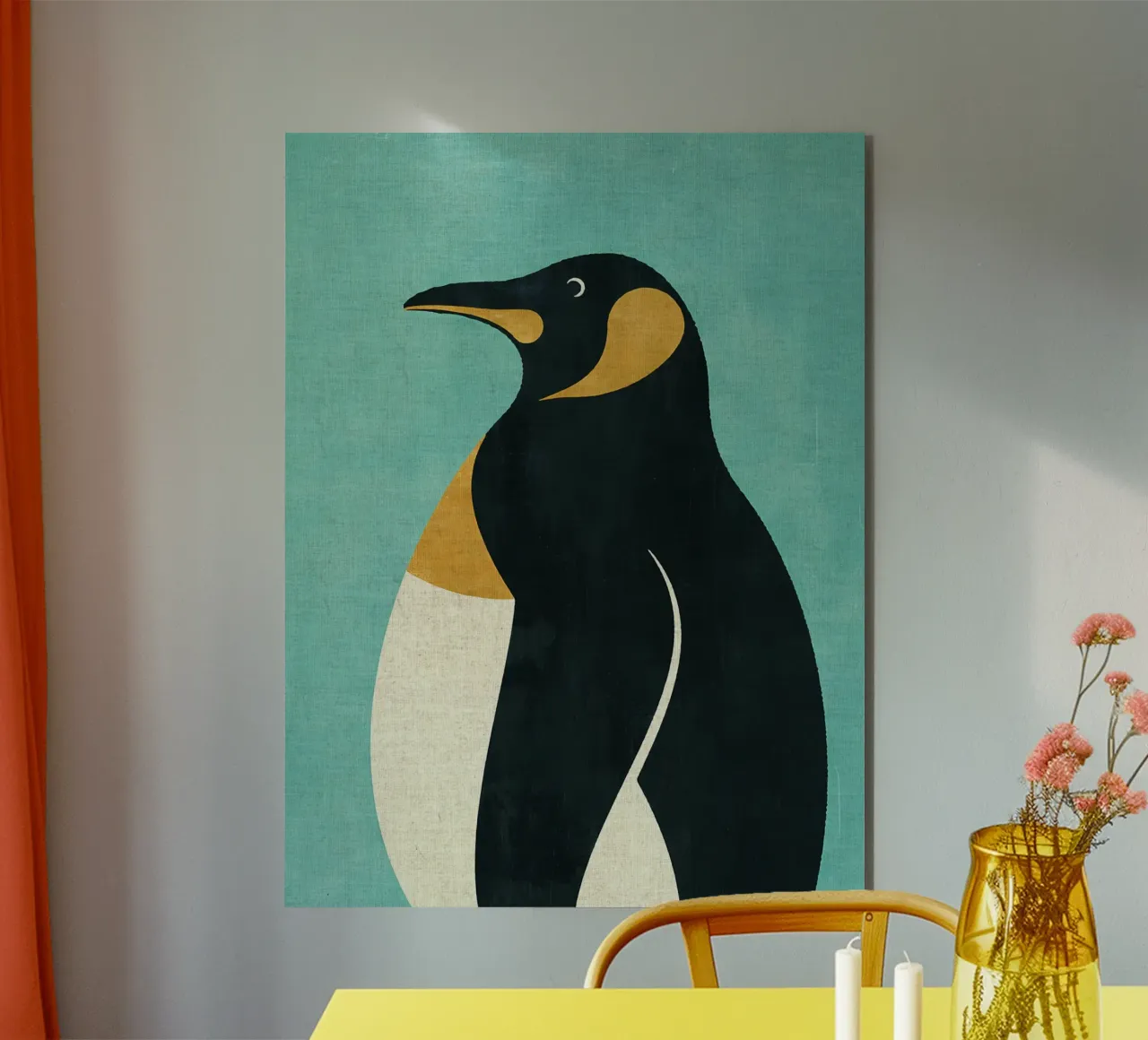 Pinguino imperatore alluminio dibond da Matlock Studio