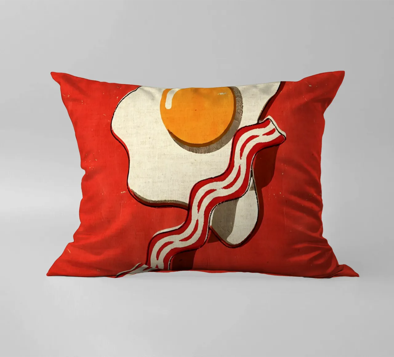 Uovo e pancetta cuscino da Matlock Studio