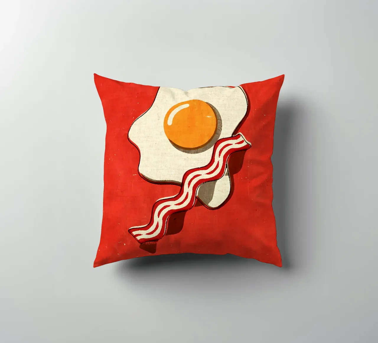 Uovo e pancetta cuscino da Matlock Studio