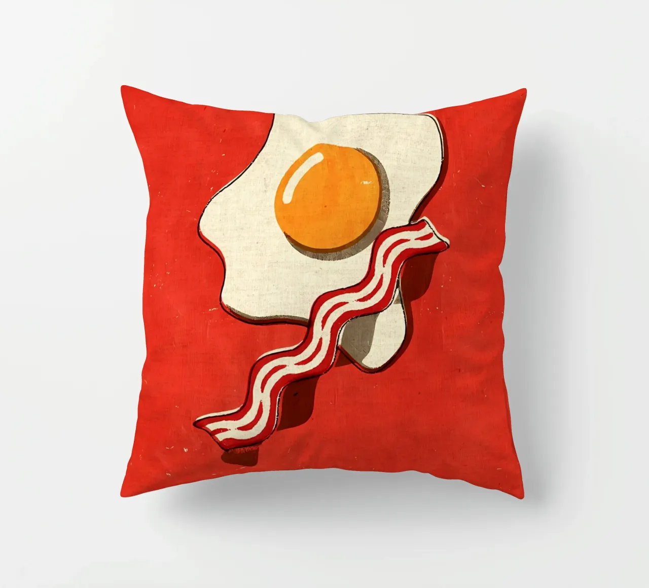 Uovo e pancetta cuscino da Matlock Studio
