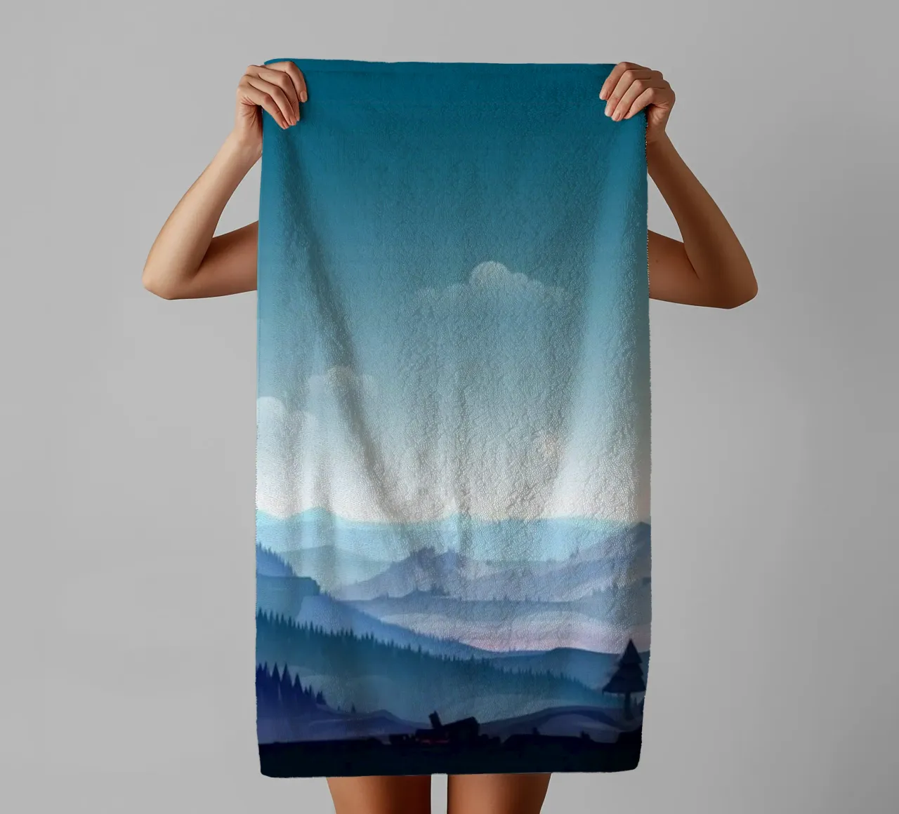horizon fog asciugamano da bagno da twillight
