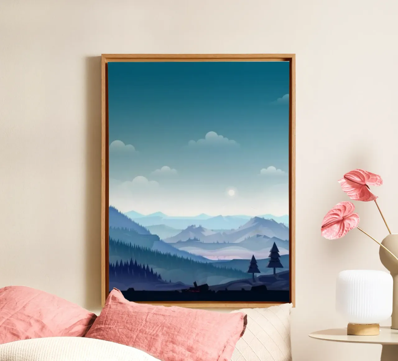 horizon fog tela con Cornice a cassetta da twillight