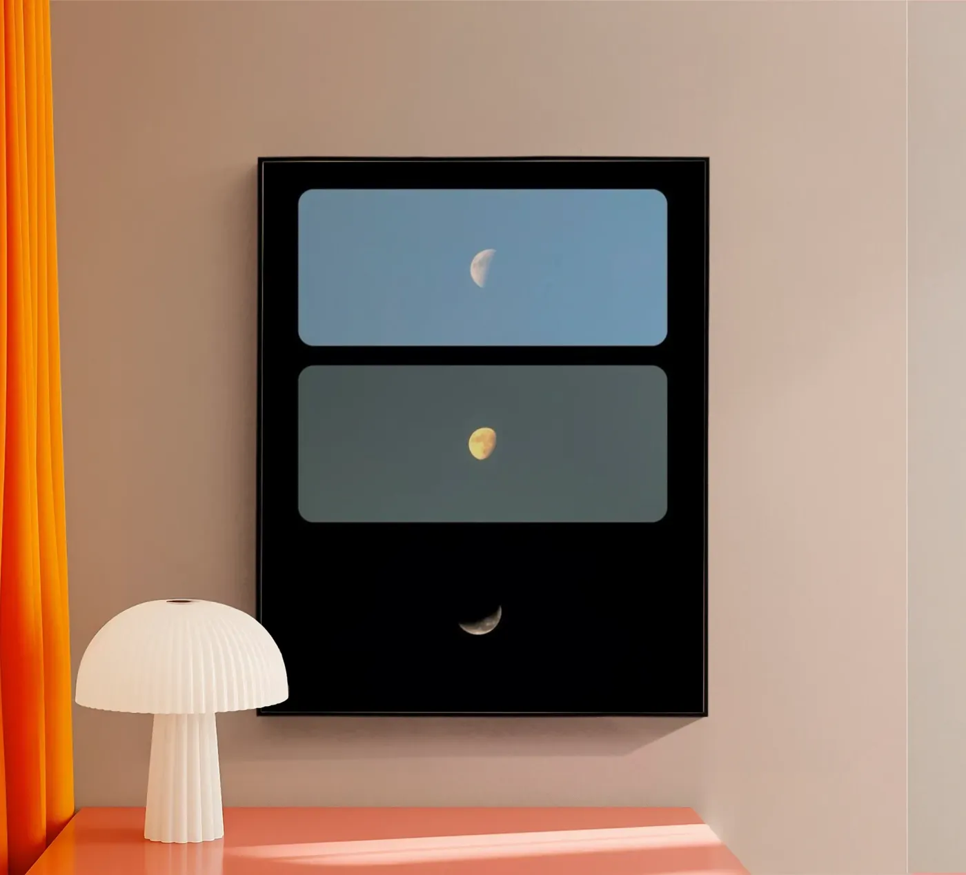 sequence phases Acryl-Glas von twillight