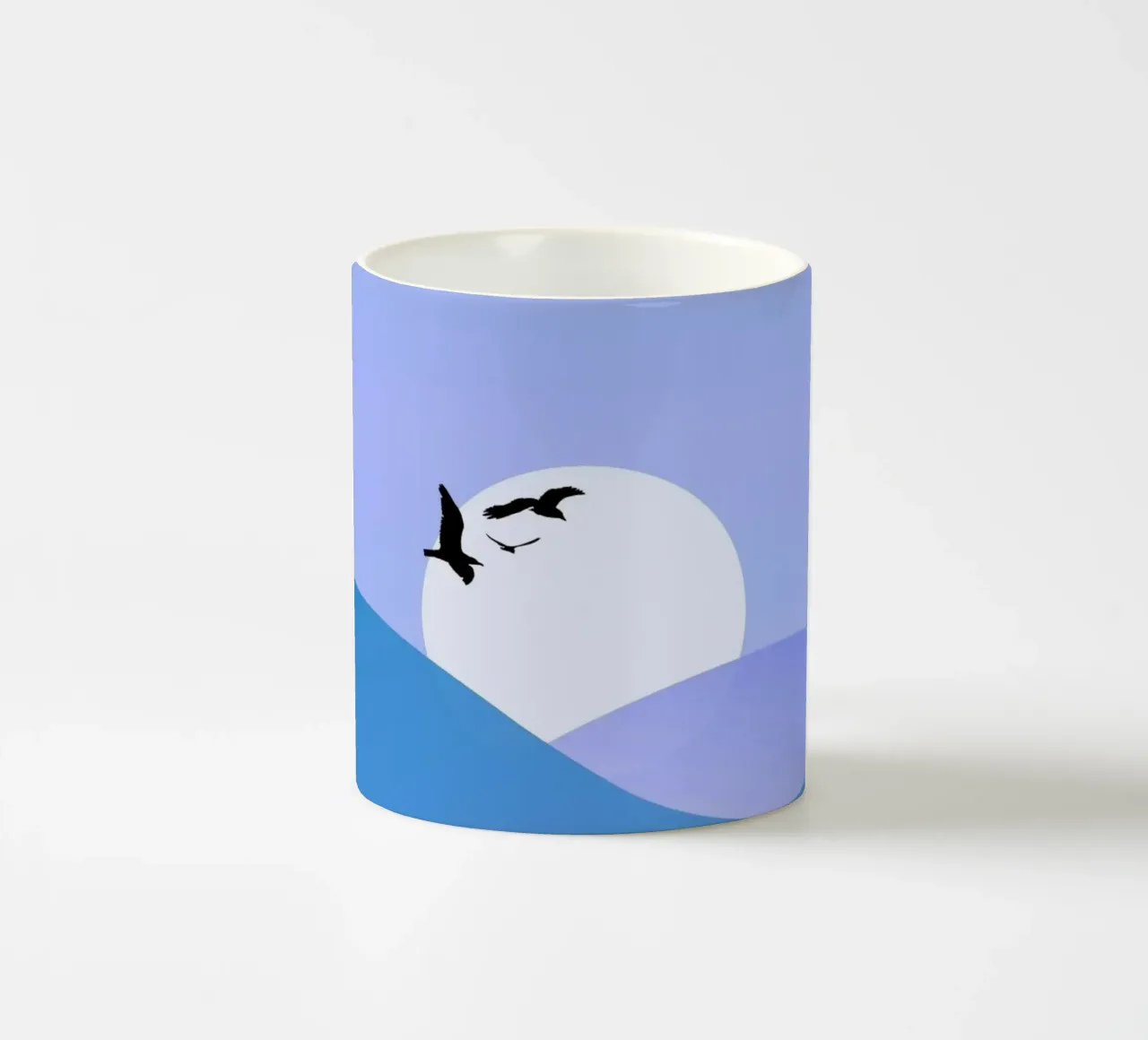 evening landscape tazza in ceramica da Histrol