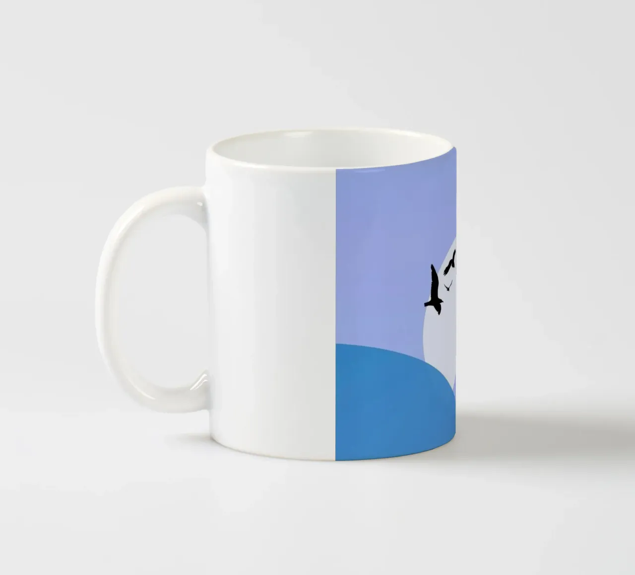 evening landscape tazza in ceramica da Histrol