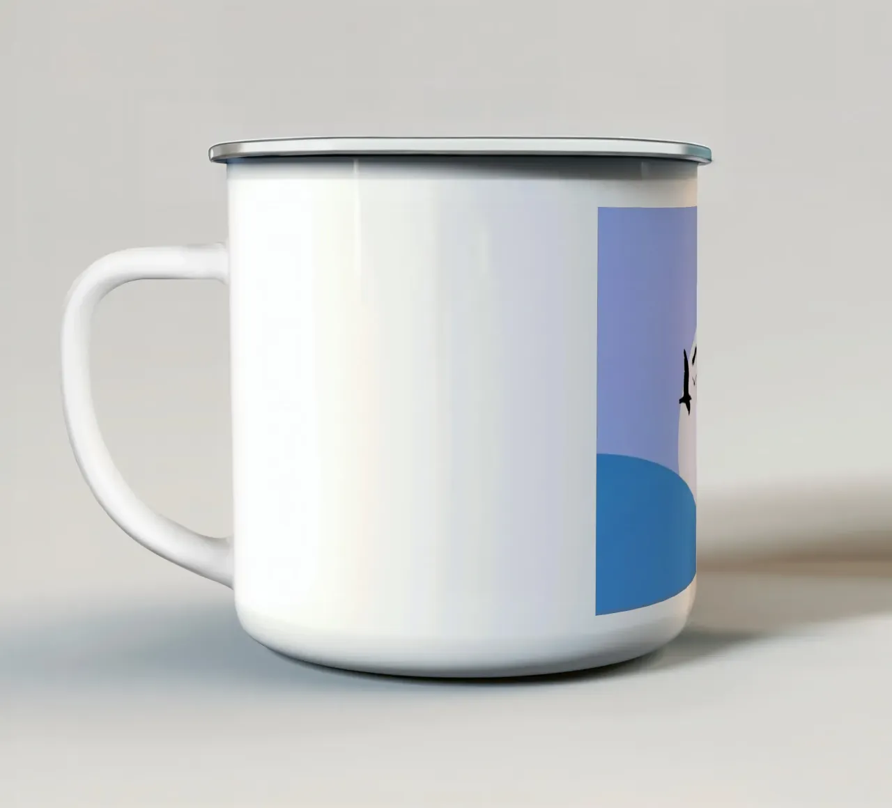 evening landscape tazza in smalto da Histrol