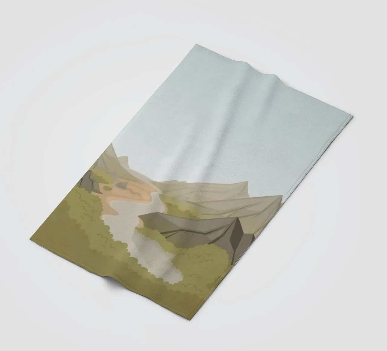 countryside terrain fleece blanket by twillight