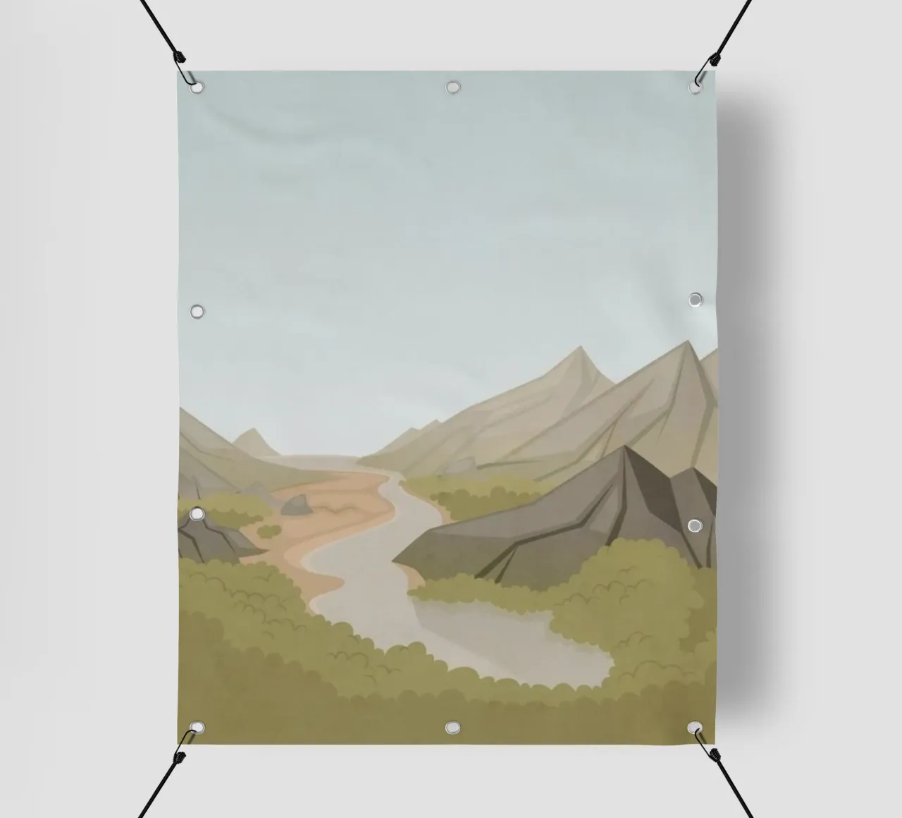 countryside terrain pvc cover by twillight