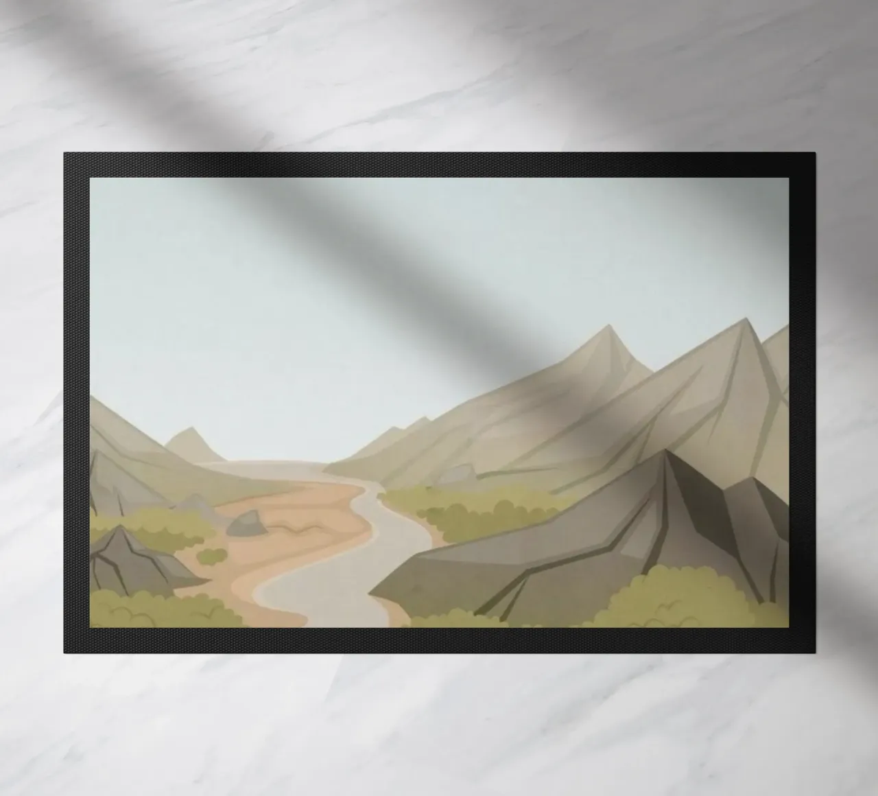 countryside terrain doormat by twillight
