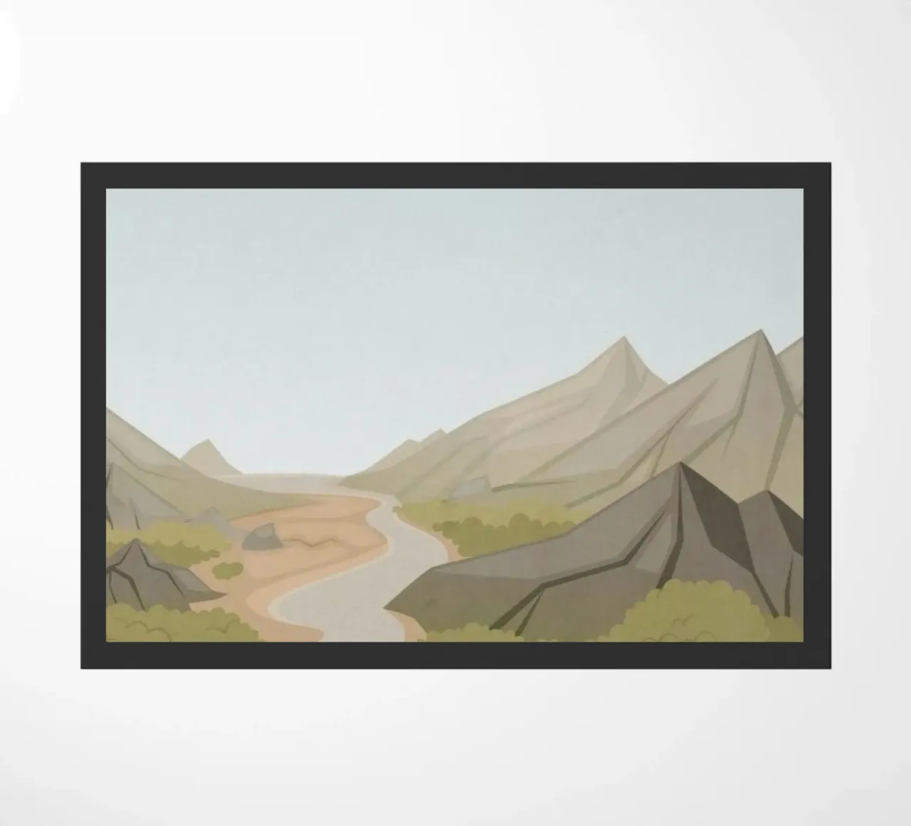 countryside terrain doormat by twillight