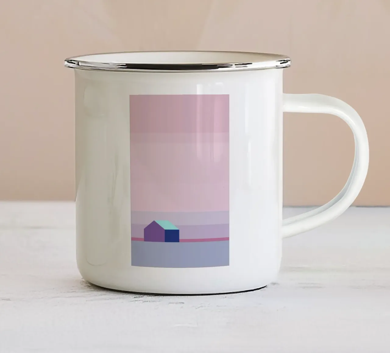 shapes pastel colors tazza in smalto da twillight