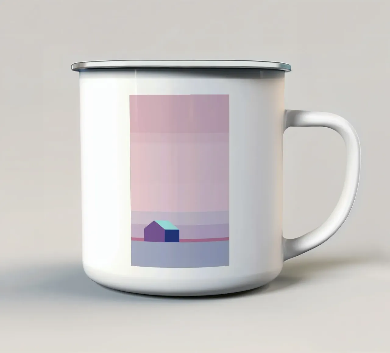 shapes pastel colors tazza in smalto da twillight