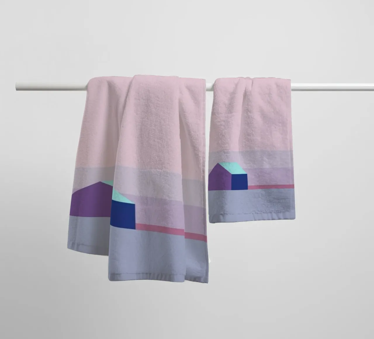shapes pastel colors towel by twillight