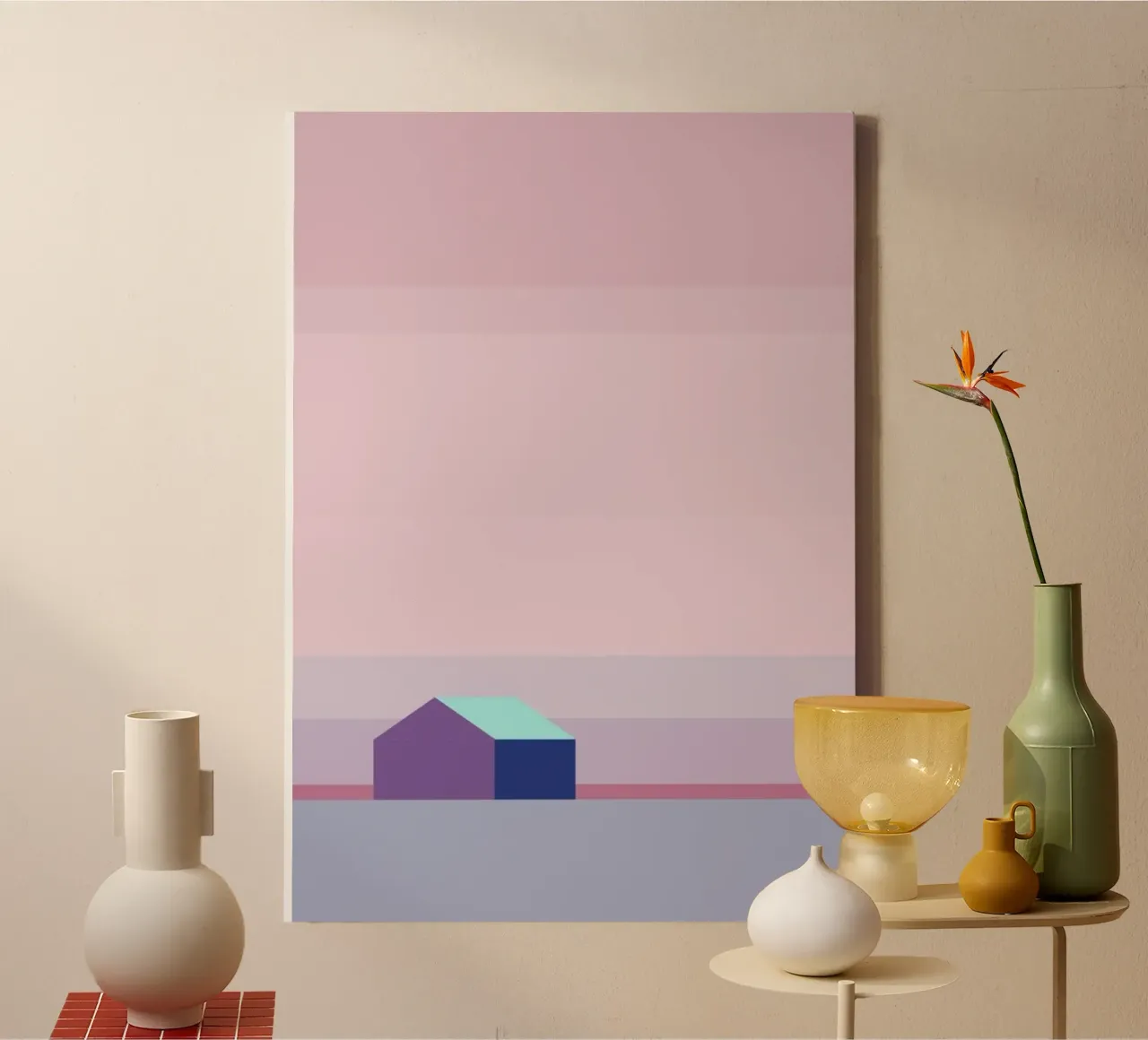 shapes pastel colors canvas by twillight