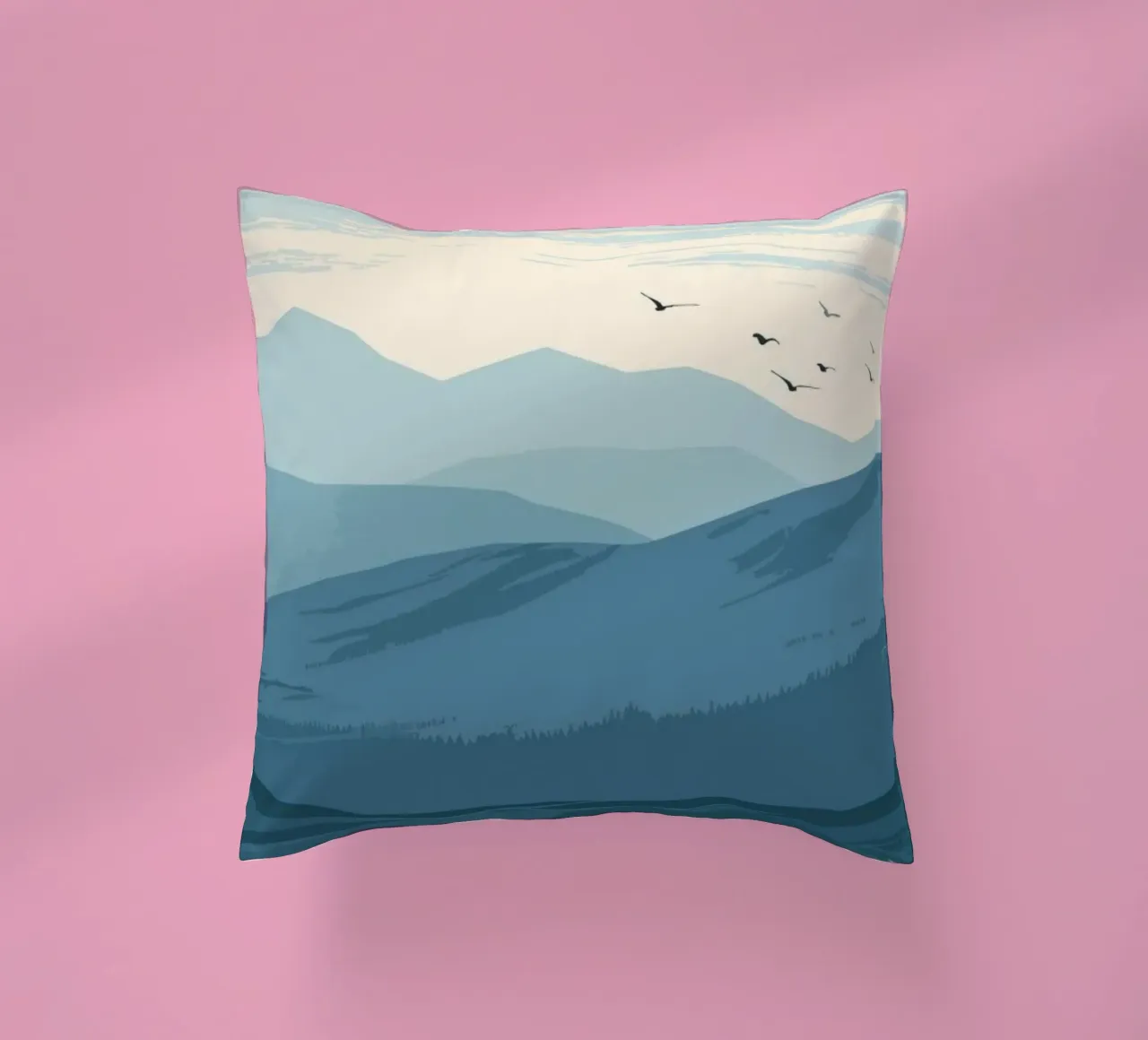 landscape outdoors decorative cushion by Histrol