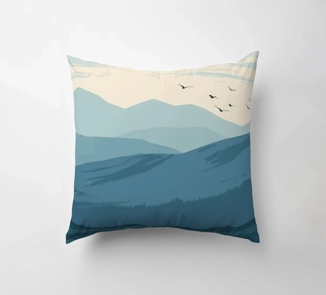 landscape outdoors decorative cushion by Histrol