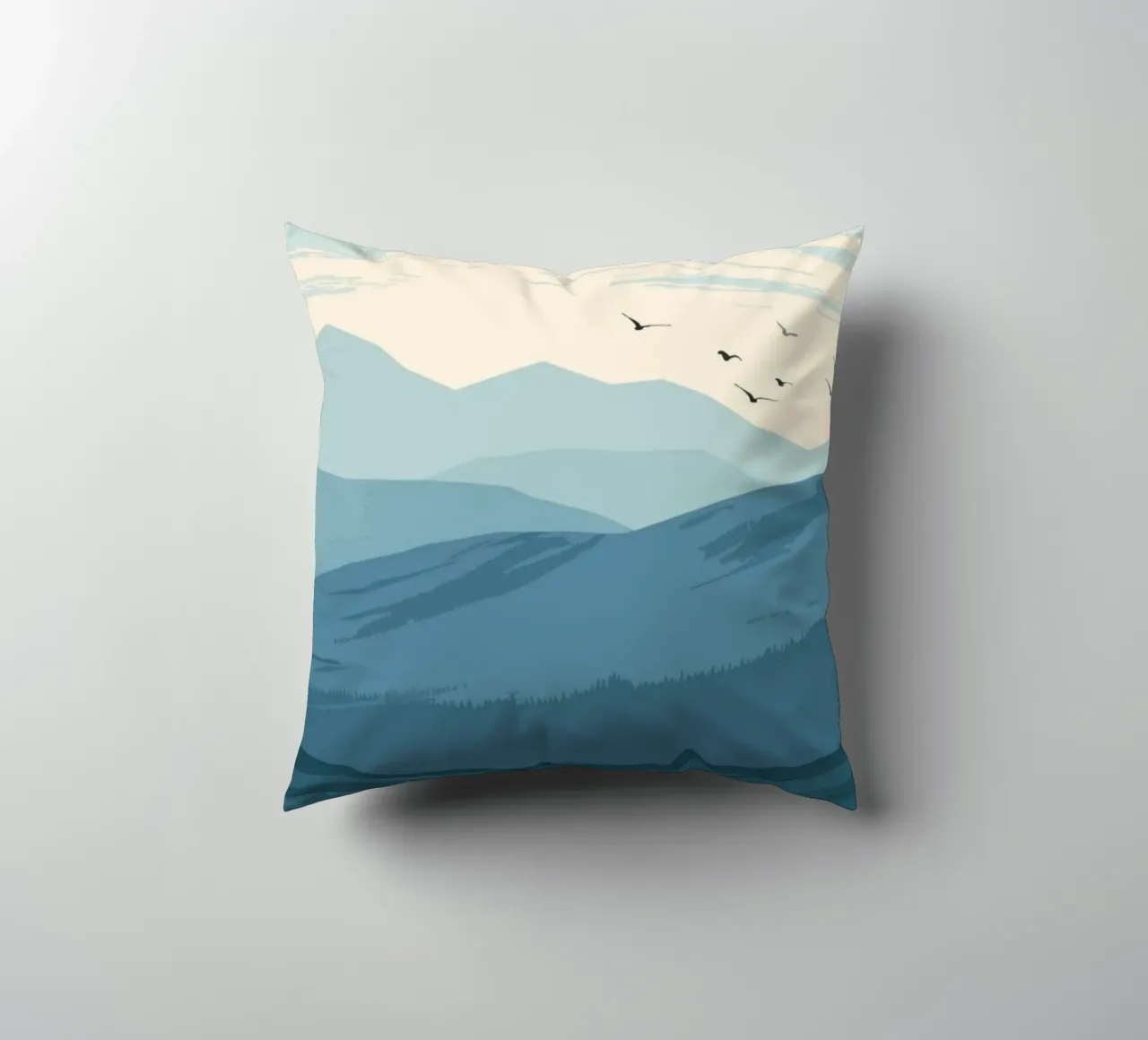 landscape outdoors decorative cushion by Histrol