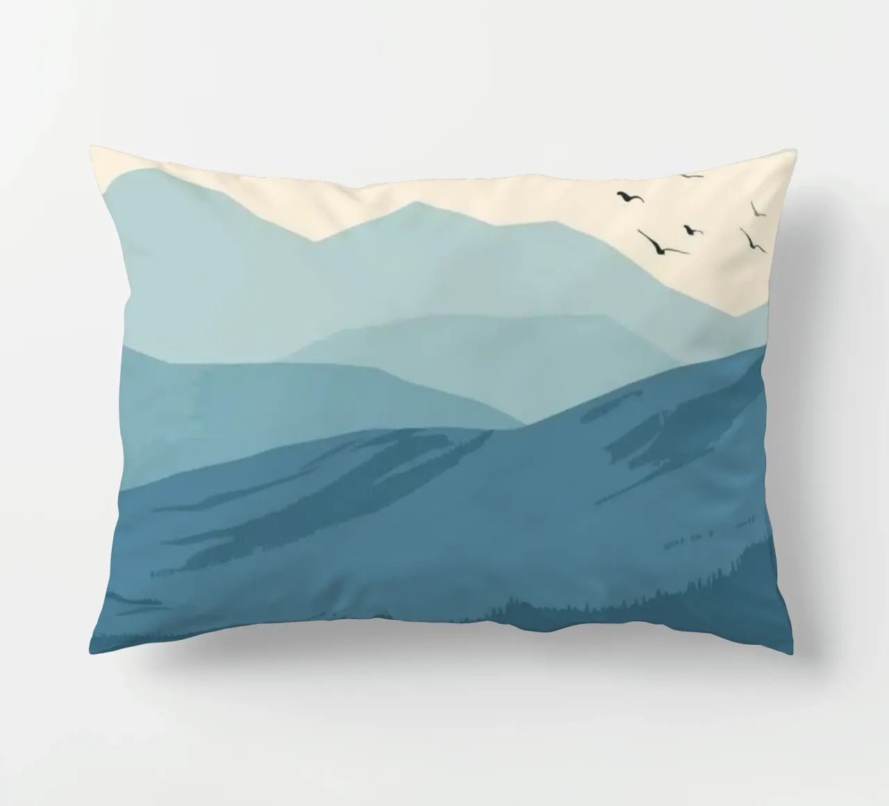 landscape outdoors decorative cushion by Histrol