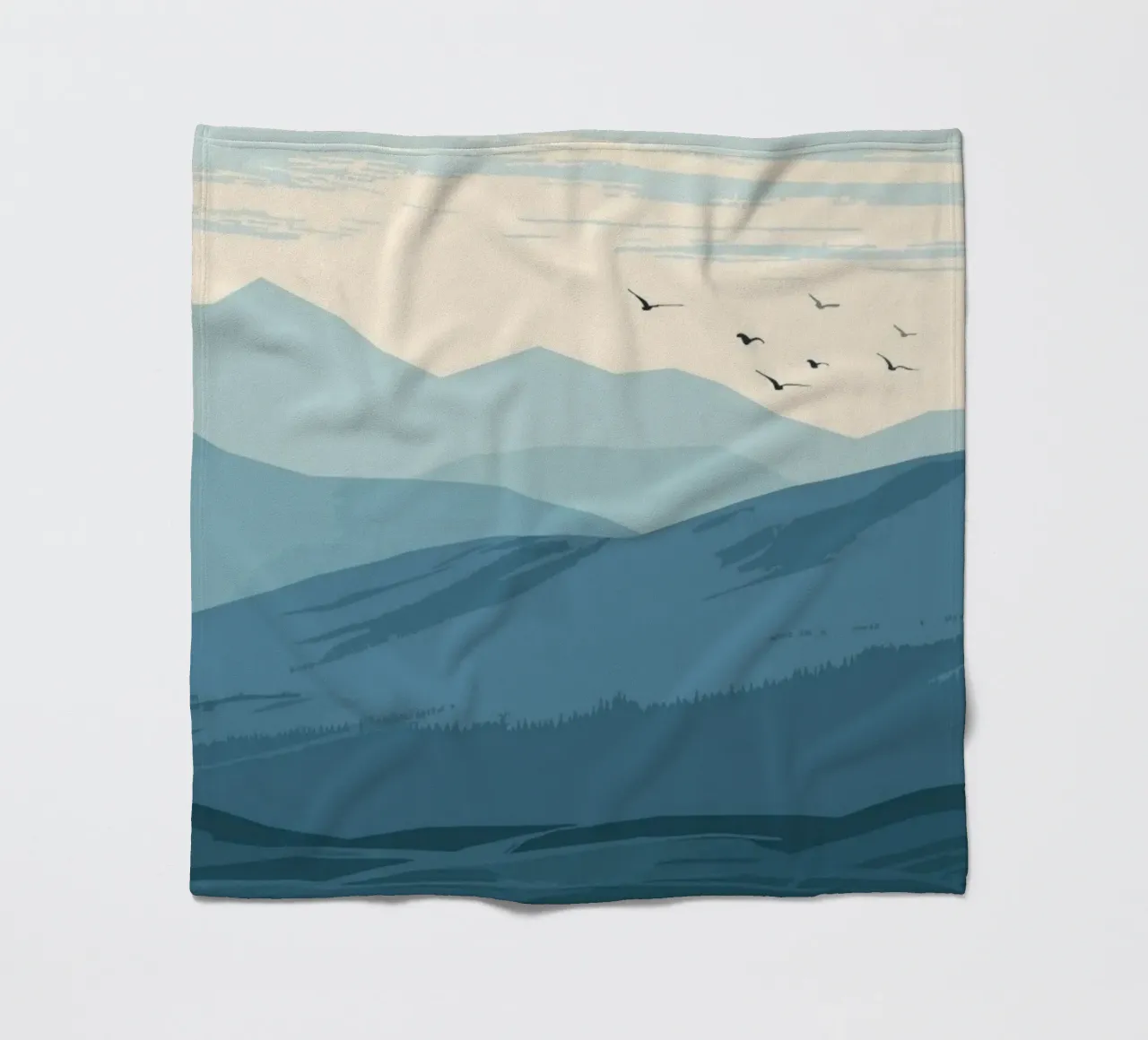 landscape outdoors fleece blanket by Histrol
