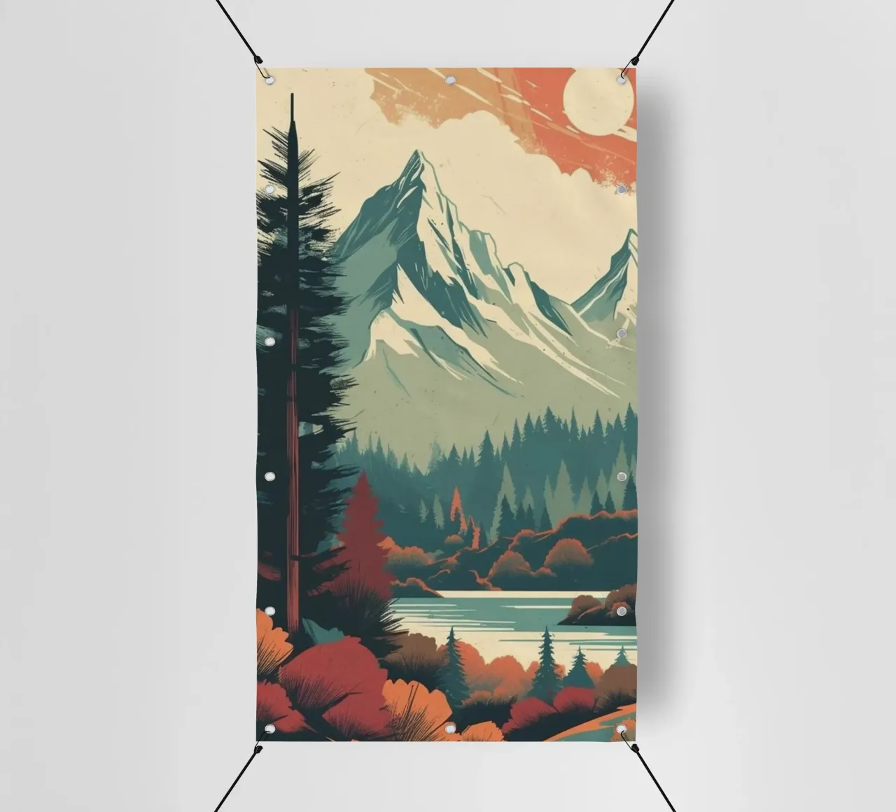 wilderness nature bâche pvc de twillight