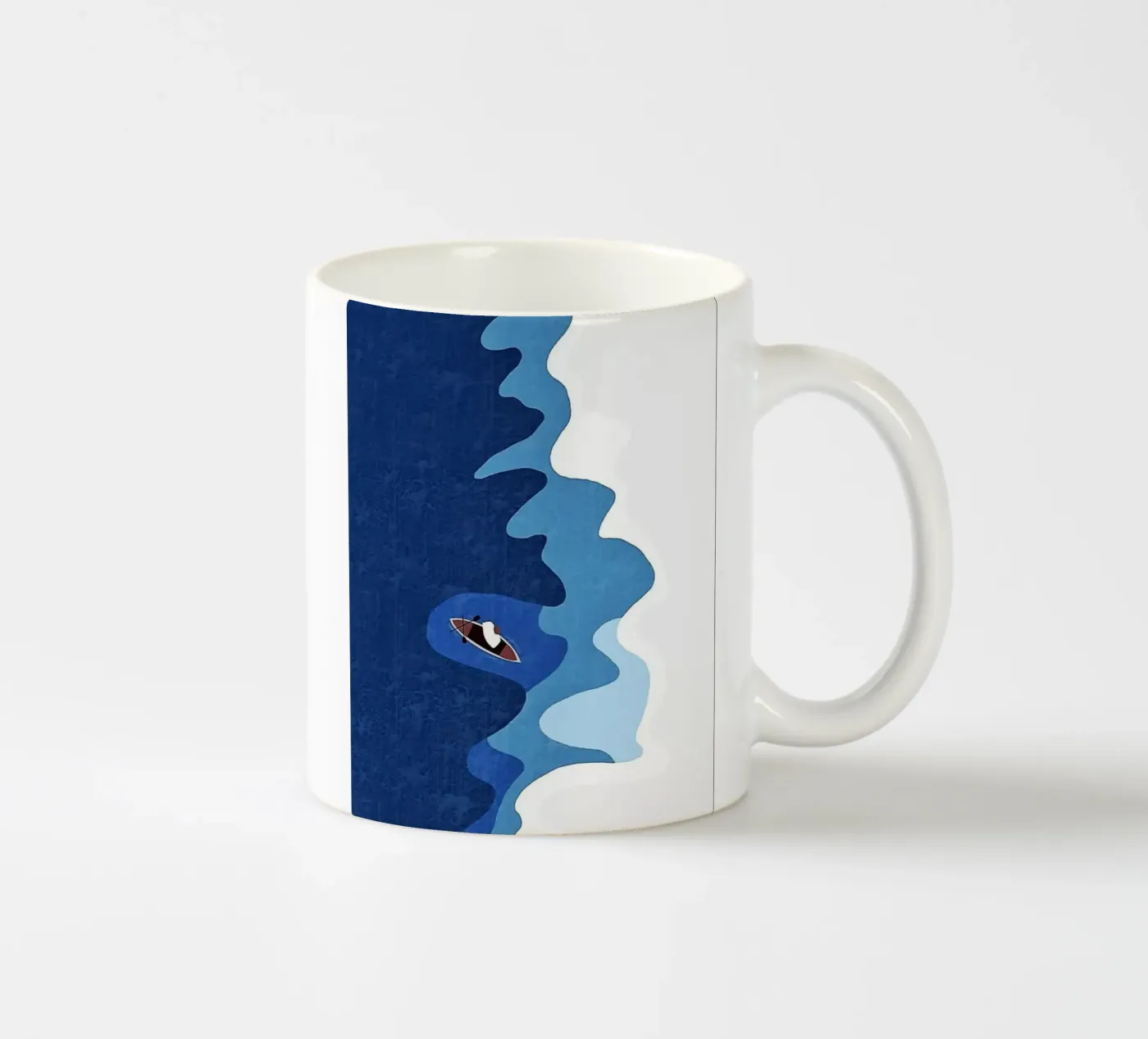surface canoeing ceramic mug by Histrol