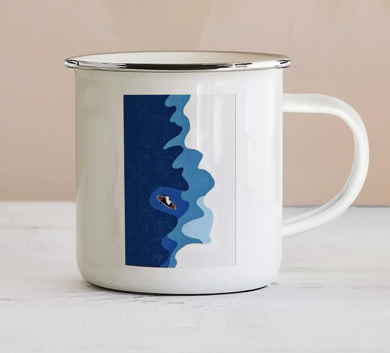 surface canoeing tazza in smalto da Histrol