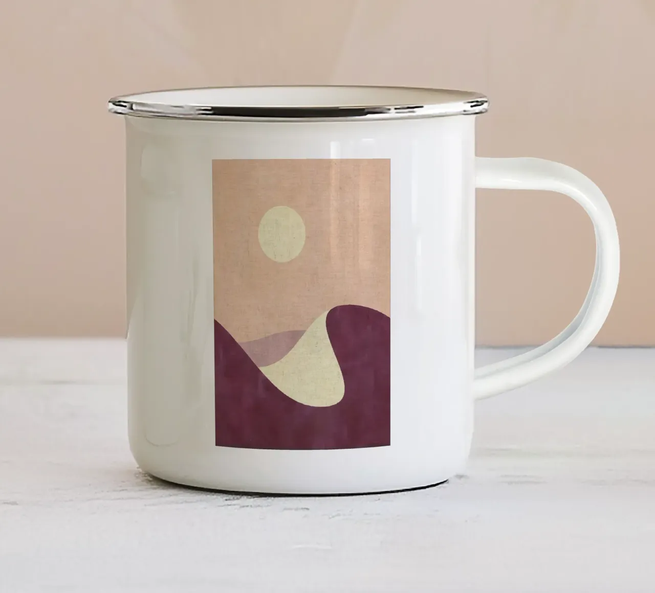 Giornata del deserto tazza in smalto da Matlock Studio