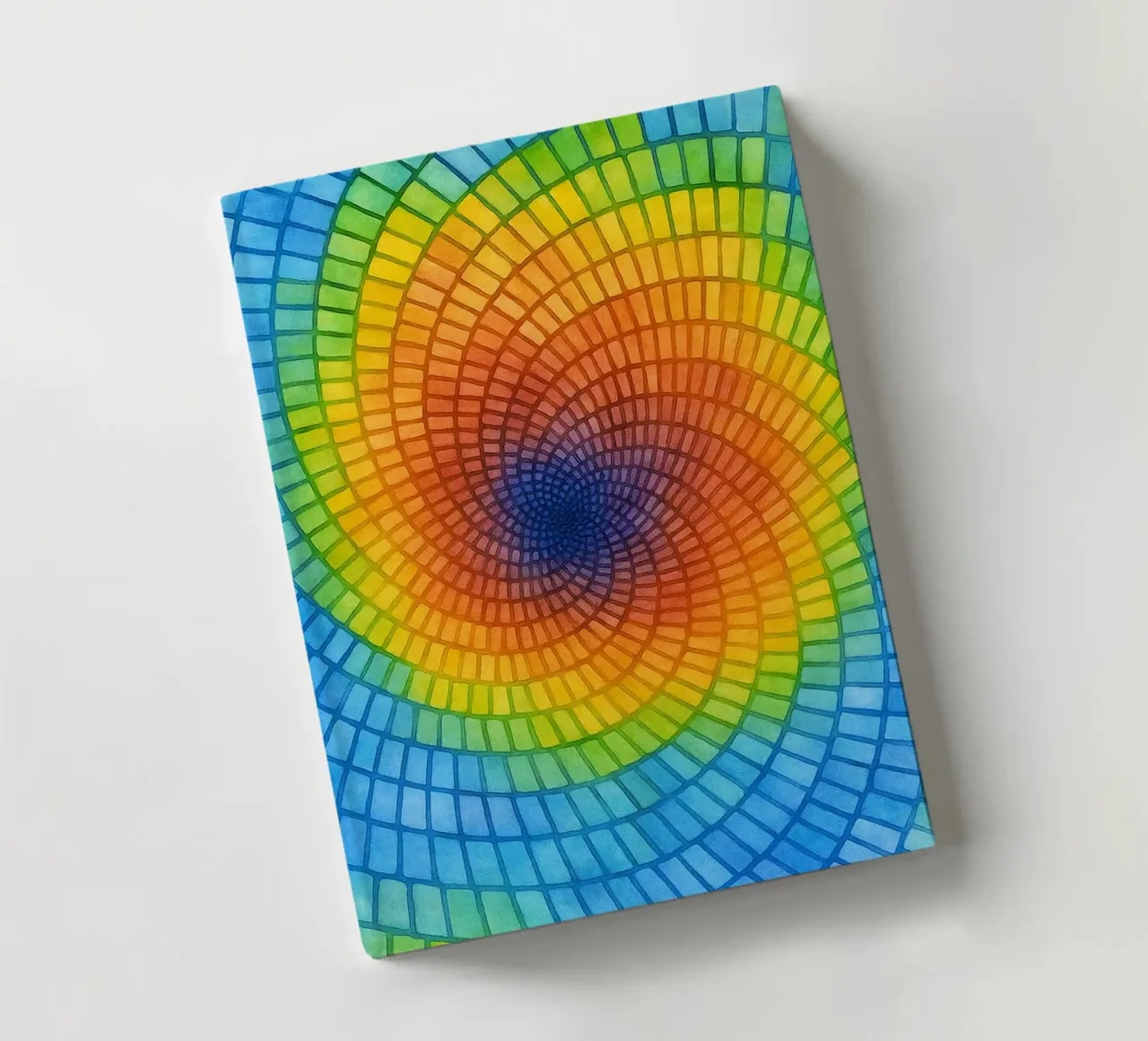woven holes abstract drawing ilustration notebook by Permatax