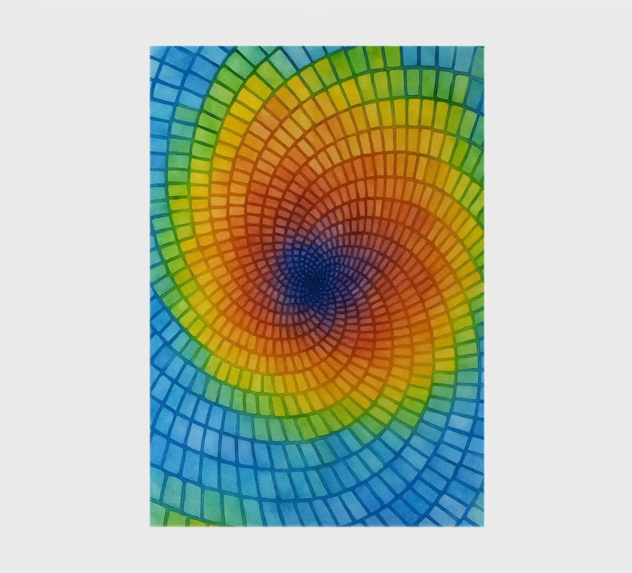 woven holes abstract drawing ilustration notebook by Permatax