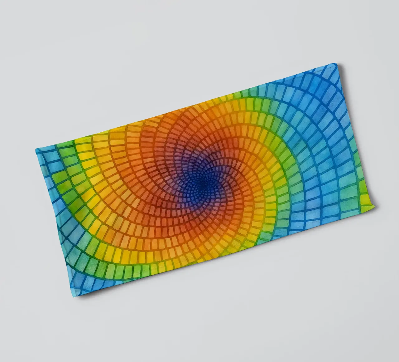 woven holes abstract drawing ilustration towel by Permatax