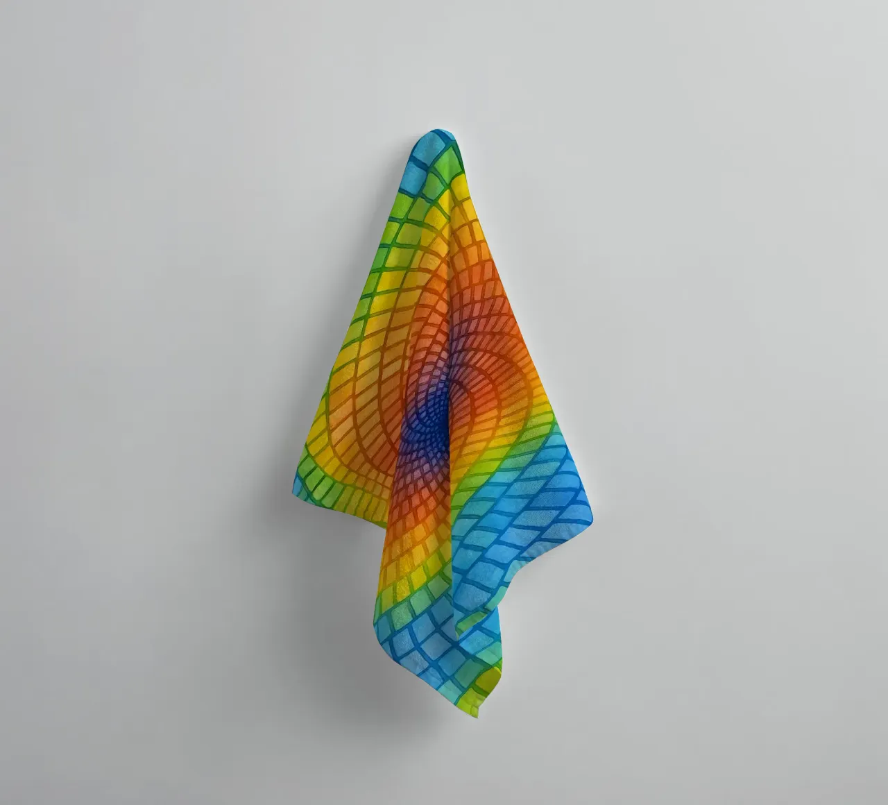woven holes abstract drawing ilustration towel by Permatax