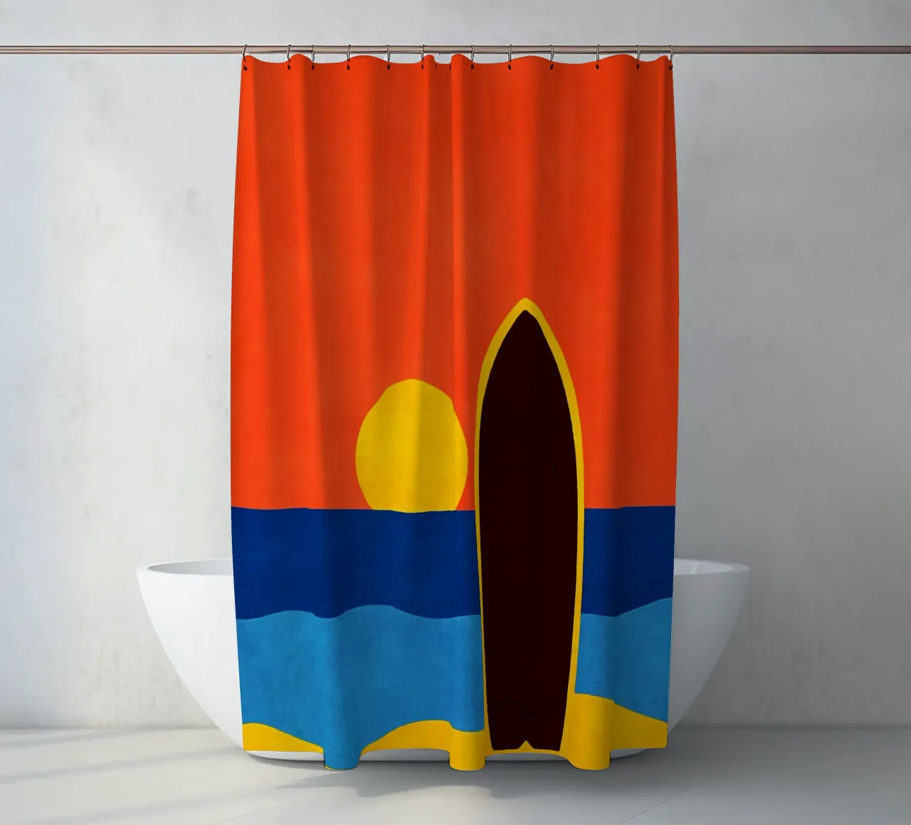 Tramonto in spiaggia tenda da doccia da Matlock Studio
