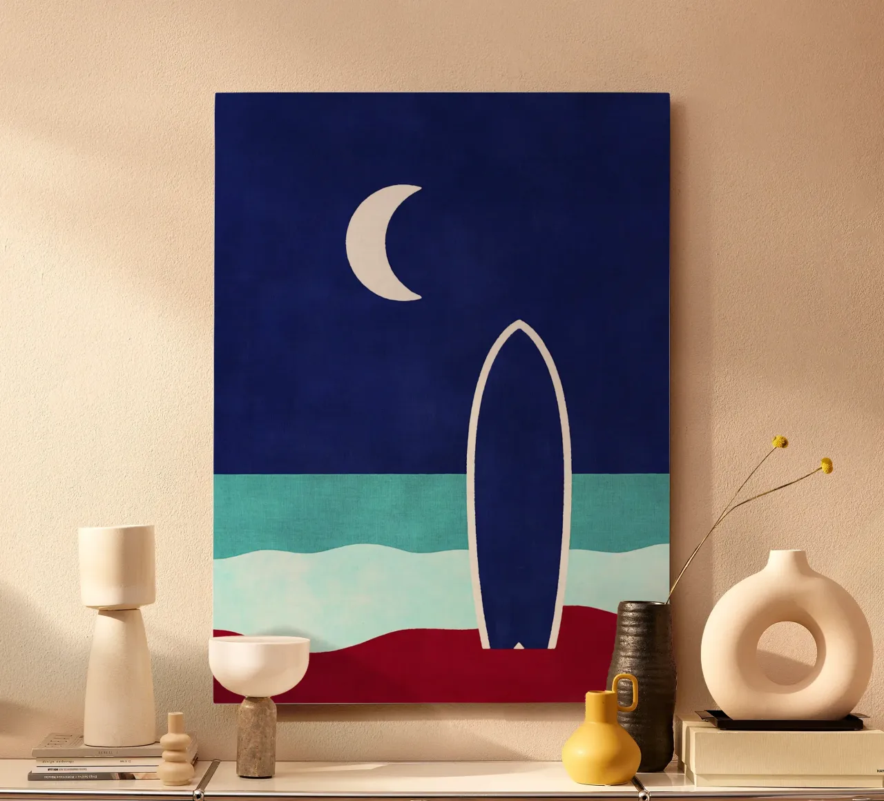 Notte in spiaggia alluminio dibond da Matlock Studio