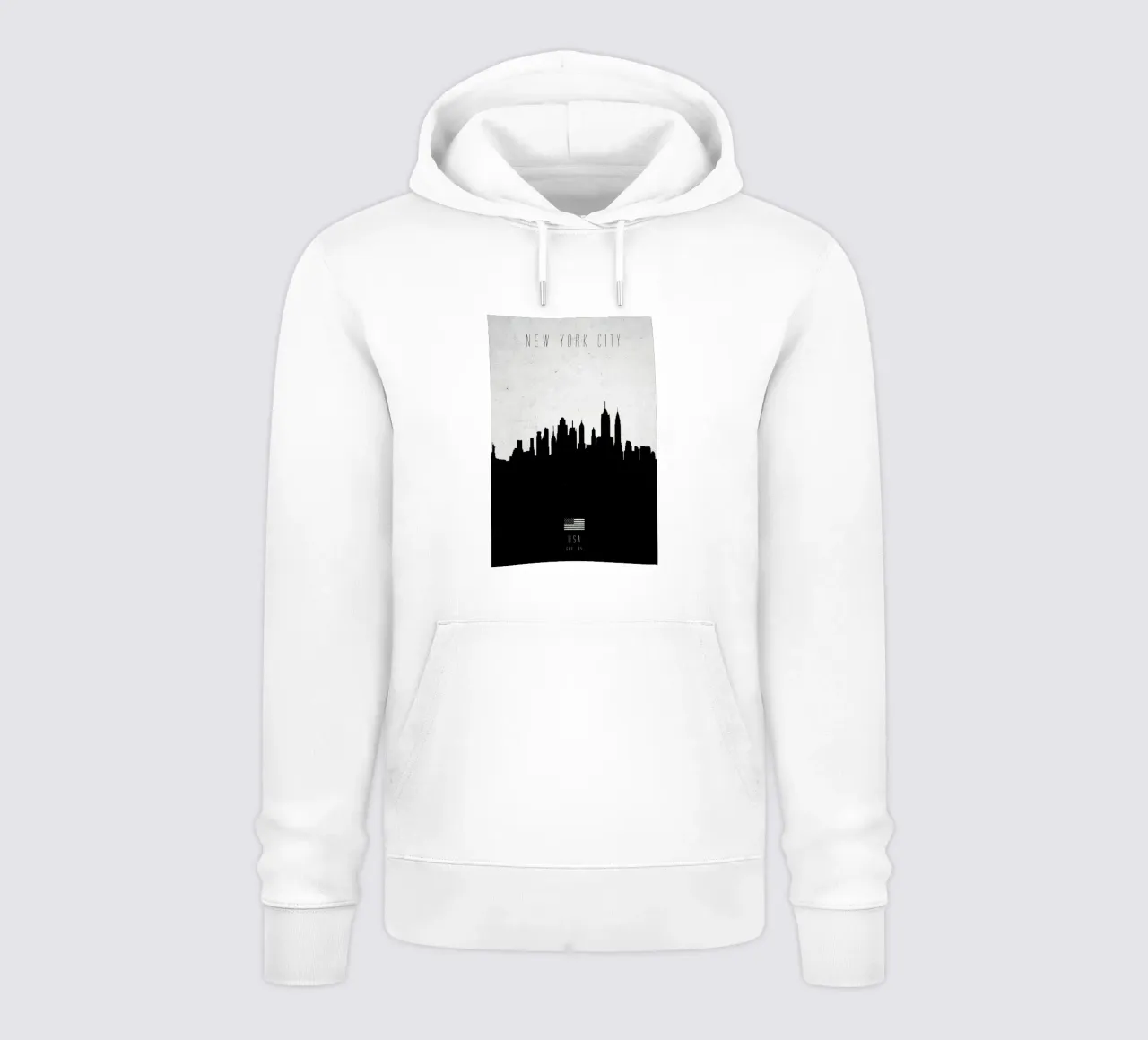 New York City Contemporary Cityscape hoodie by Calm The Ham