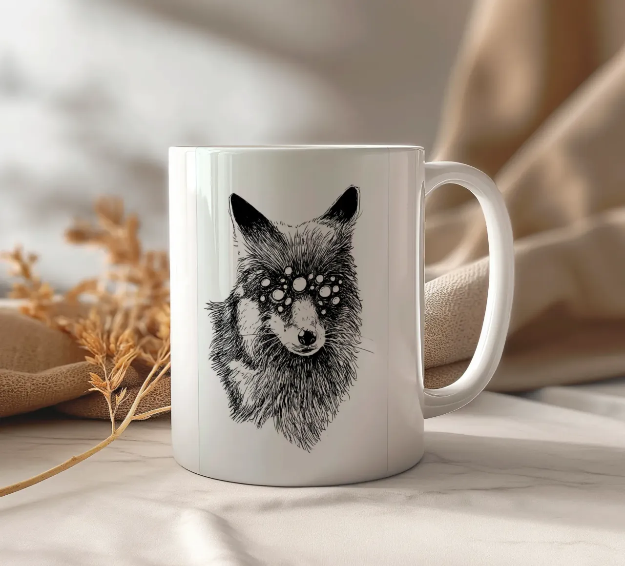 Pandemia 7 ceramic mug by Noirt