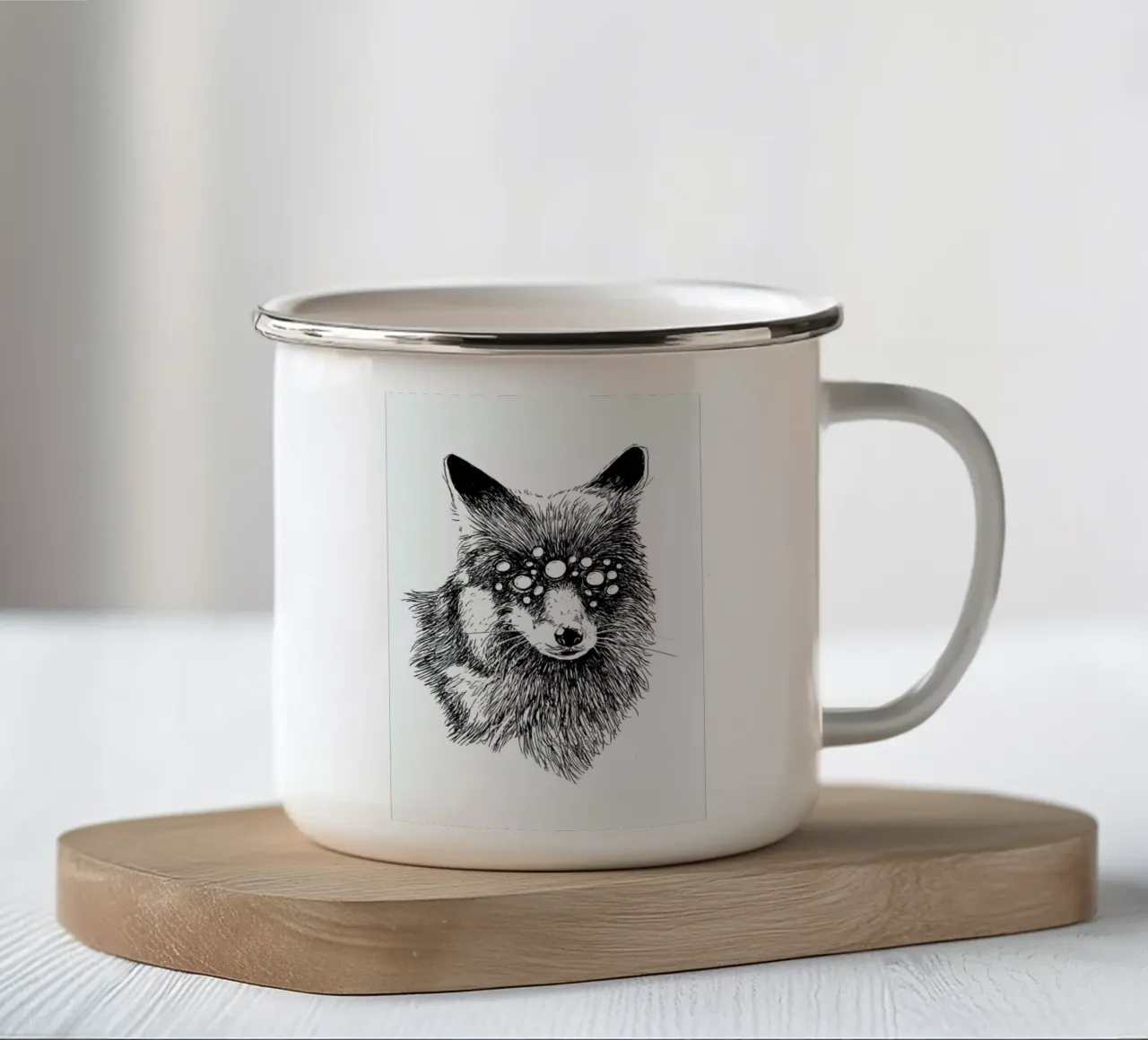 Pandemia 7 taza de esmalte de Noirt