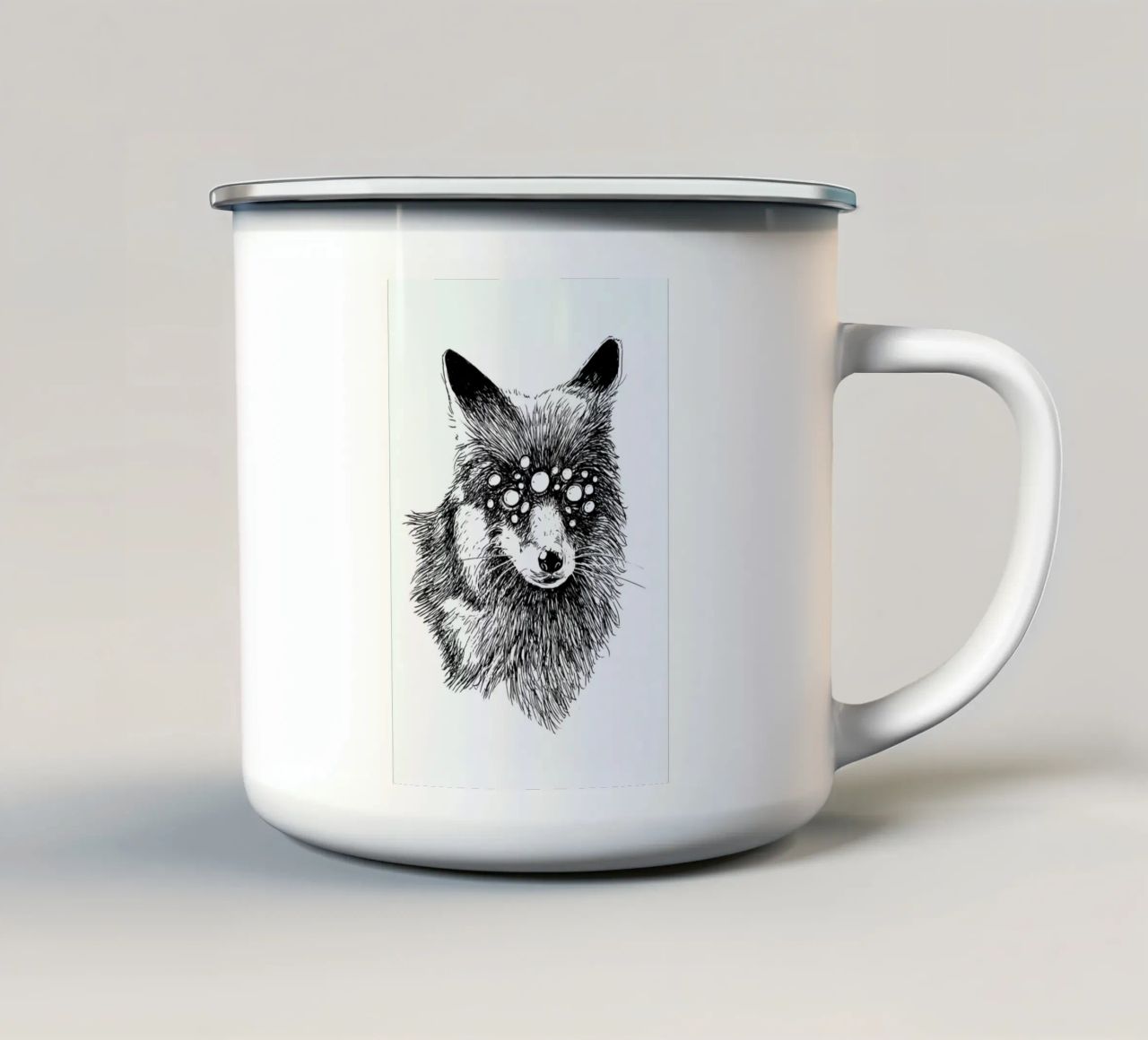 Pandemia 7 tazza in smalto da Noirt
