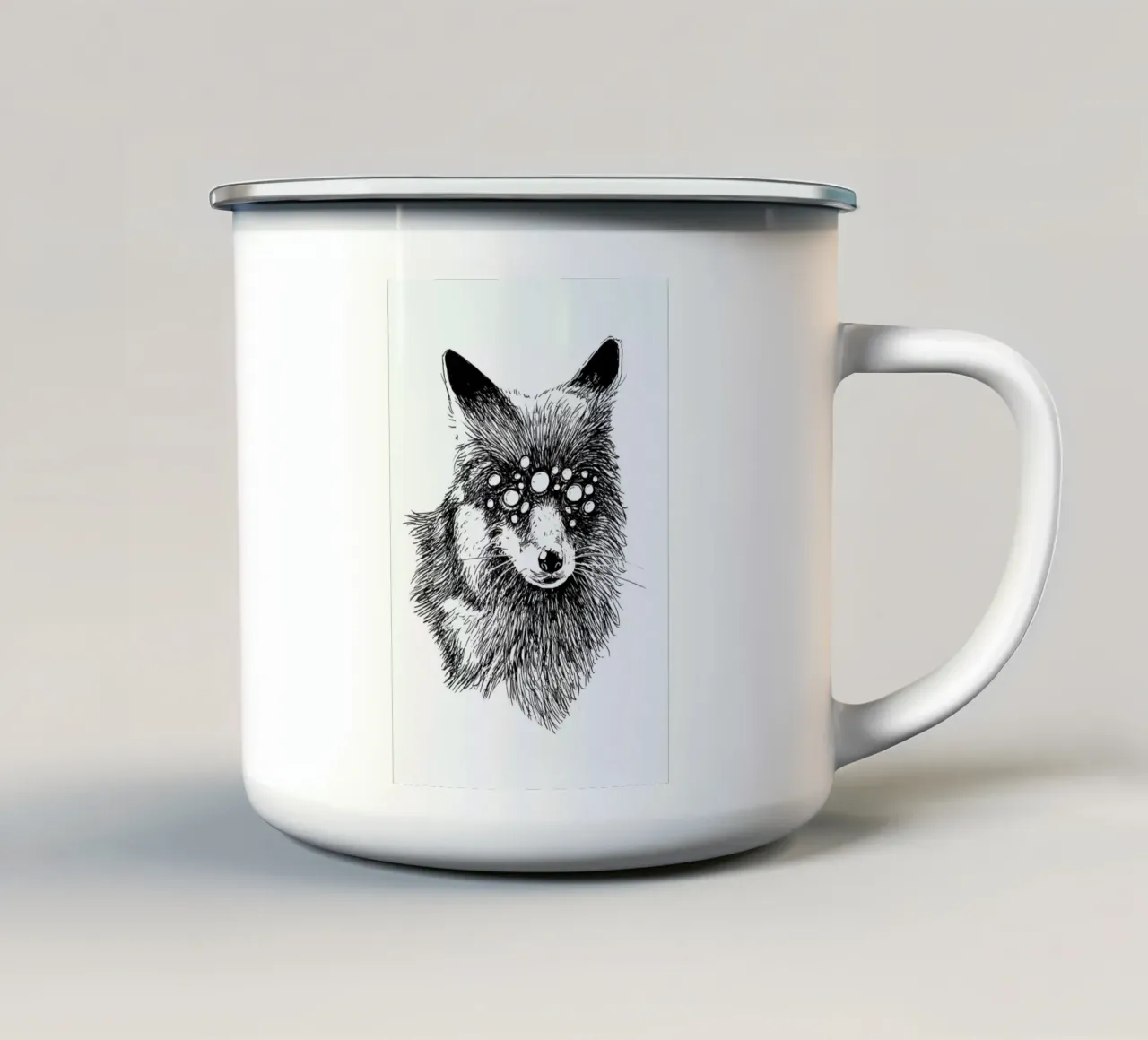 Pandemia 7 taza de esmalte de Noirt