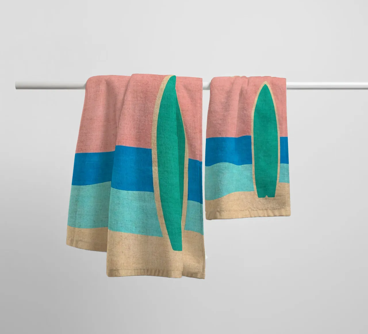 Giornata in spiaggia asciugamano da bagno da Matlock Studio