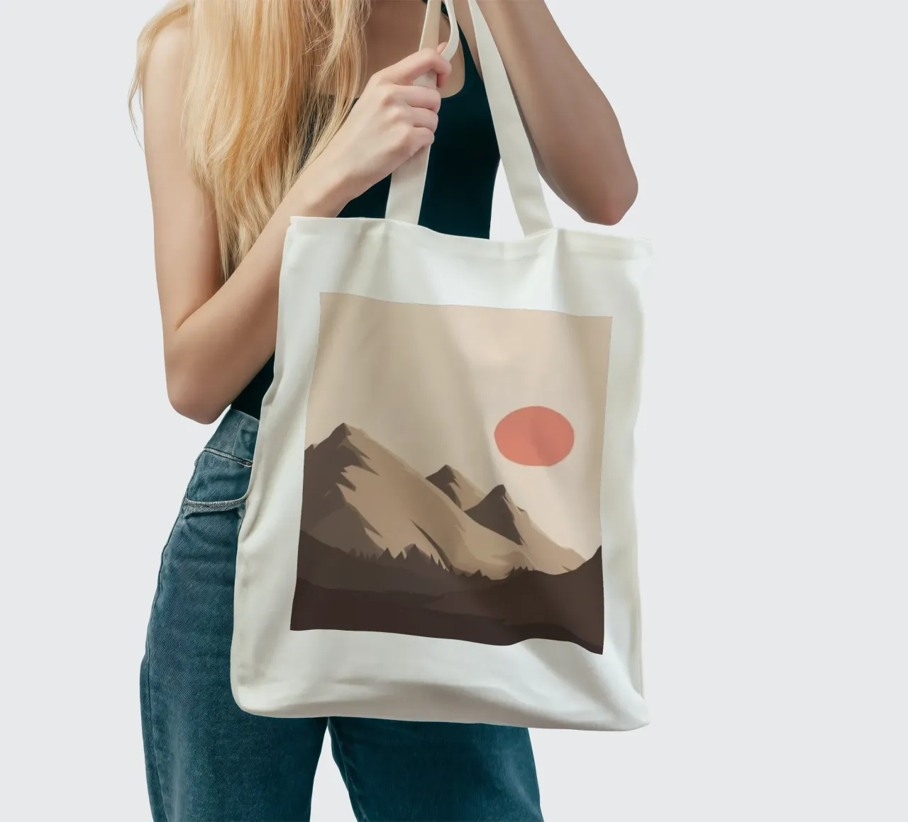 peaks hills tote bag by Histrol