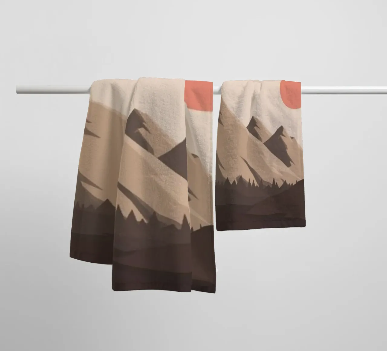 peaks hills asciugamano da bagno da Histrol