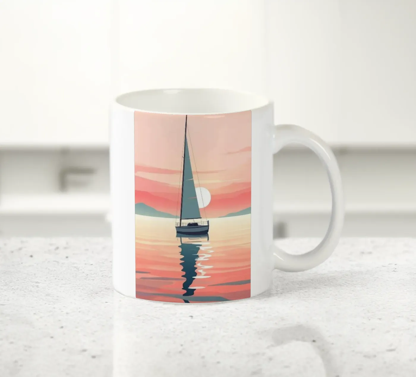 reflection sky ceramic mug by twillight
