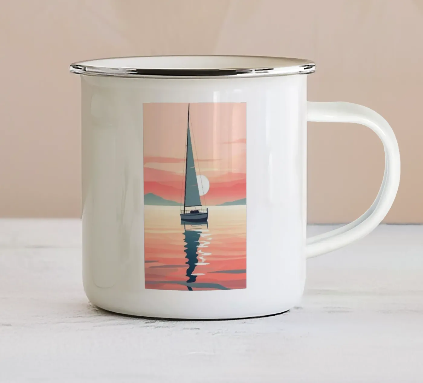 reflection sky mug en émail de twillight